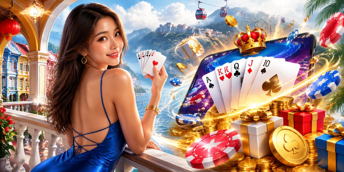 Permainan kad di Genting Highlands dengan gaya meja kasino Malaysia